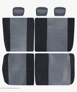 خرید روکش صندلی 207 رنگ مشکی طوسی طرح دار با مناسب ترین قیمت